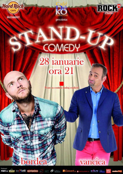 Stand up comedy cu Bordea si Vancica din Bucuresti