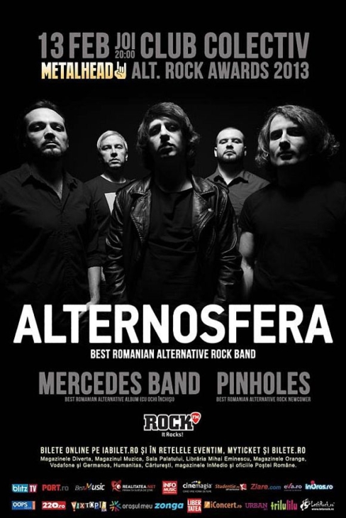 Alternosfera, Mercedes Band si Pinholes -  Metalhead Alt.Rock Awards 2013 - 2014