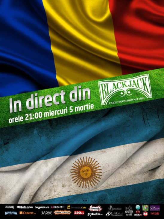 Romania - Argentina in Black Jack Pub