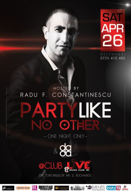 Party Like no other - Radu F. Constantinescu in Club Live