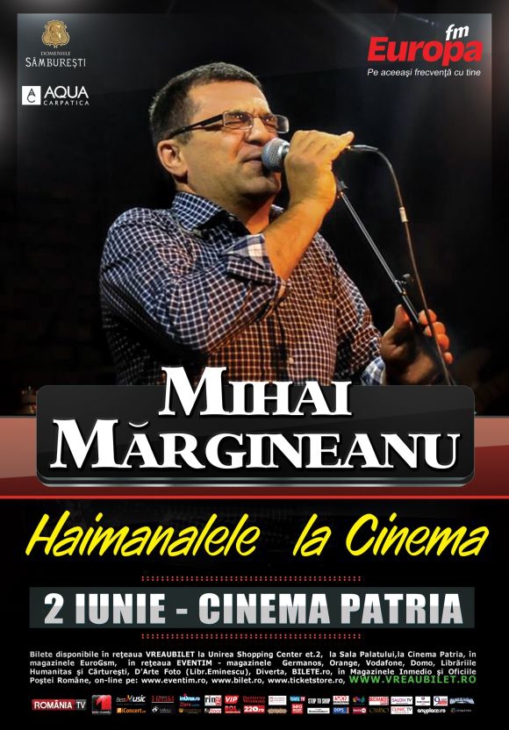 Concert Mihai Margineanu la Cinema Patria