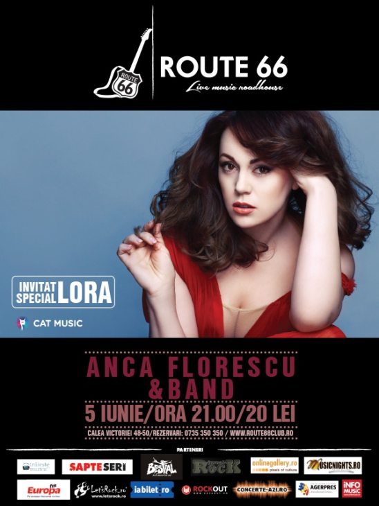 Anca Florescu & Band si invitat special LORA in Route 66