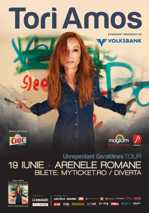 Doar 7 zile pana la concertul Tori Amos de la Bucuresti