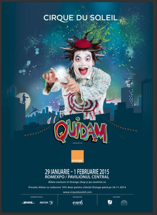 Cirque du Soleil revine la București cu QUIDAM