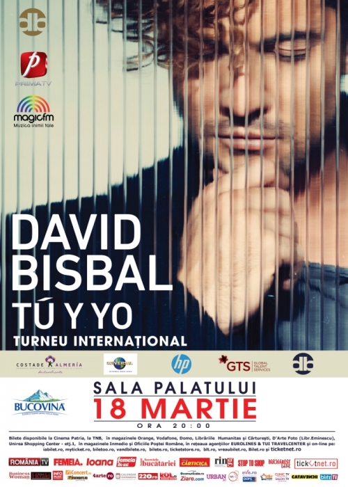 Biletele VIP pentru concertul artistului DAVID BISBAL sunt cele mai cautate de publicul din Romania