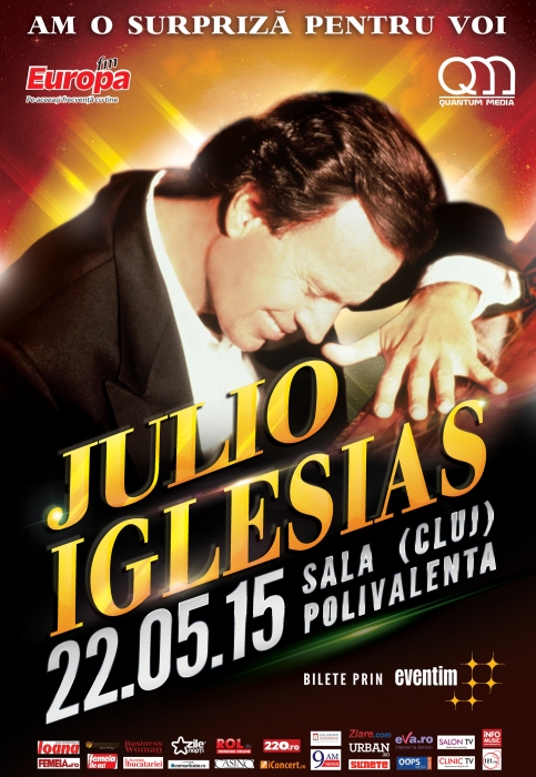 S-au pus in vanzare biletele pentru concertul JULIO IGELSIAS din Cluj