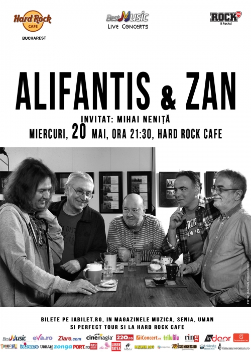 Pe 20 mai 2015 la Hard Rock Cafe canta Alifantis & ZAN