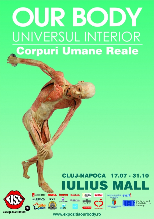 Universal Exhibition Group prezintă expoziția „OUR BODY: Universul Interior” în premieră la Cluj-Napoca