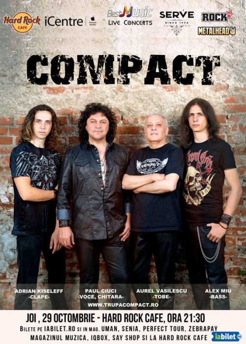 Compact lanseaza piesa “La multi ani, Iubirea mea” intr-un concert la Hard Rock Cafe