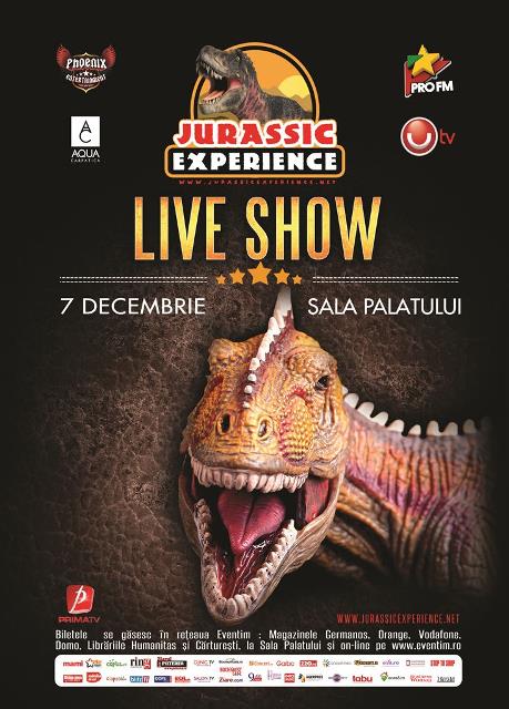 Mosul Nicolae le aduce copiilor un cadou special!  Spectacolul ”Jurassic Experience” se joaca la Sala Palatului