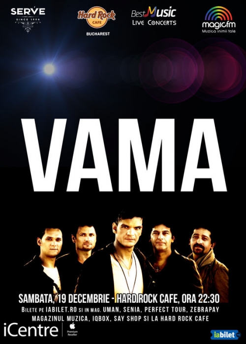 Concert VAMA - electric - la Hard Rock Cafe