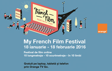 MY FRENCH FILM FESTIVAL,  la a 2-a ediție în România, între 18 ianuarie și 18 februarie 2016