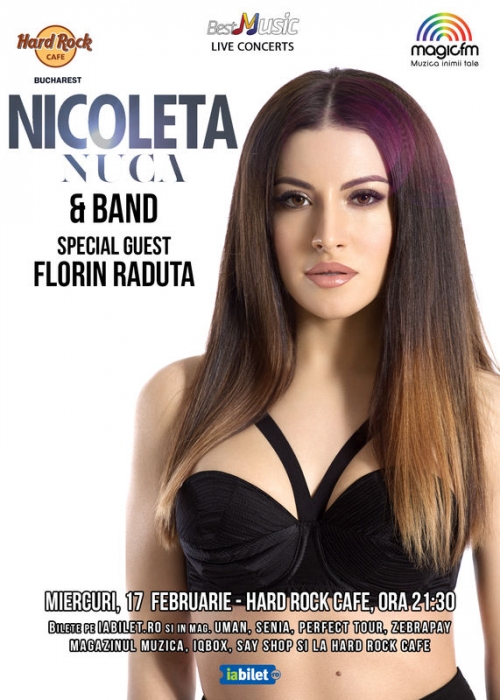 Florin Raduta, castigatorul X-Factor, canta cu Nicoleta Nuca la Hard Rock Cafe
