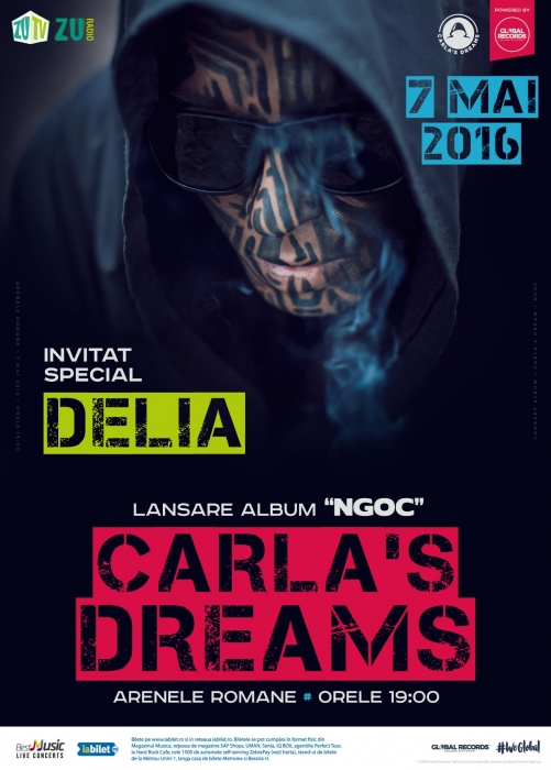 Delia, alaturi de Carla's Dreams pe scena de la Arenele Romane (lansare album 'NGOC')