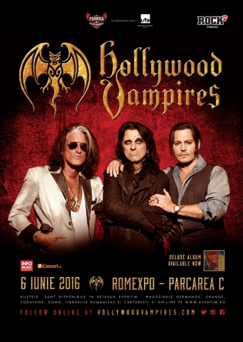 The Hollywood Vampires in concert la Romexpo, cu Johnny Depp, Alice Cooper si Joe Perry