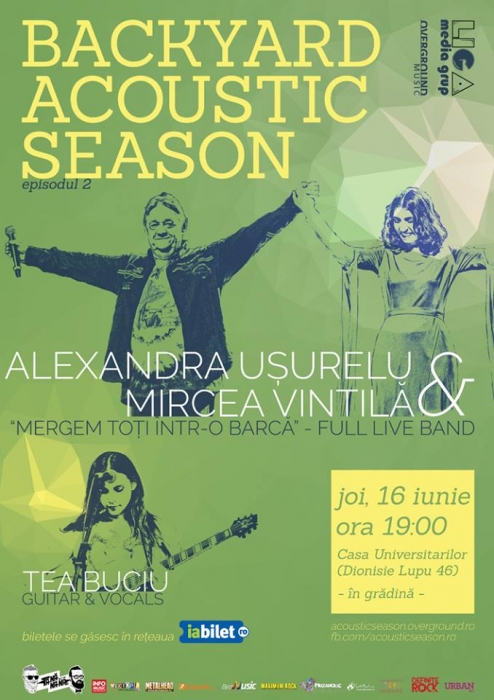 Concert cu Alexandra Usurelu si Mircea Vintila in gradina Casei Universitarilor