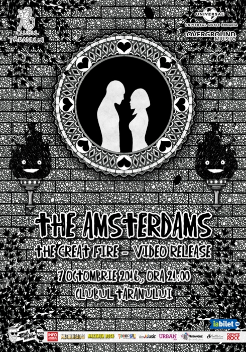 The Amsterdams lansează un nou videoclip vineri, 7 octombrie, la Clubul Țăranului