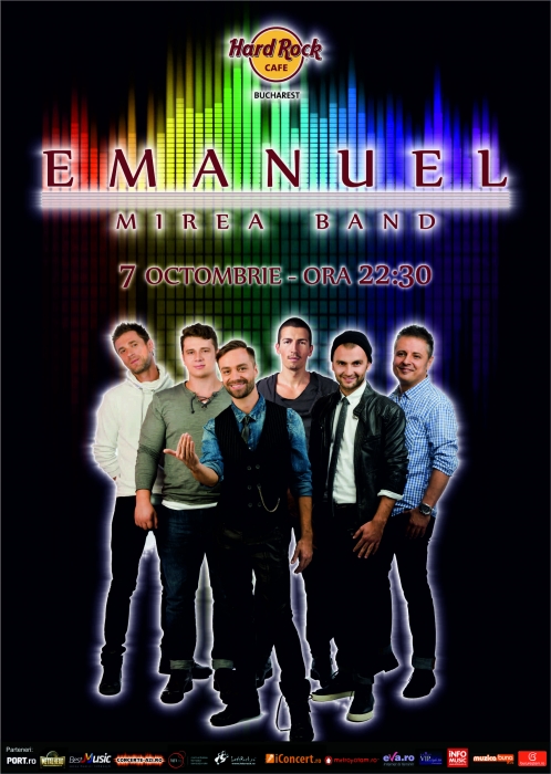 Concert Emanuel Mirea Band la Hard Rock Cafe, 8 octombrie 2016