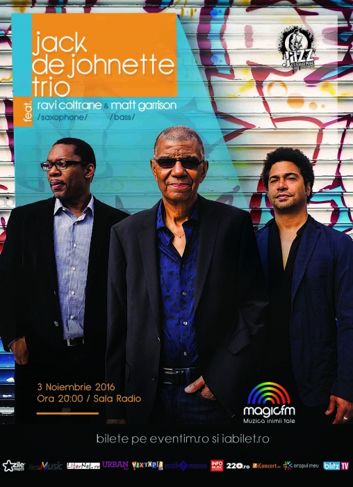Concert Jack Dejohnette Trio feat. Ravi Coltrane la Sala Radio