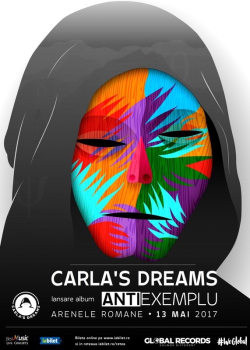 Carla's Dreams lanseaza albumul Antiexemplu pe 13 mai 2017, la Arenele Romane