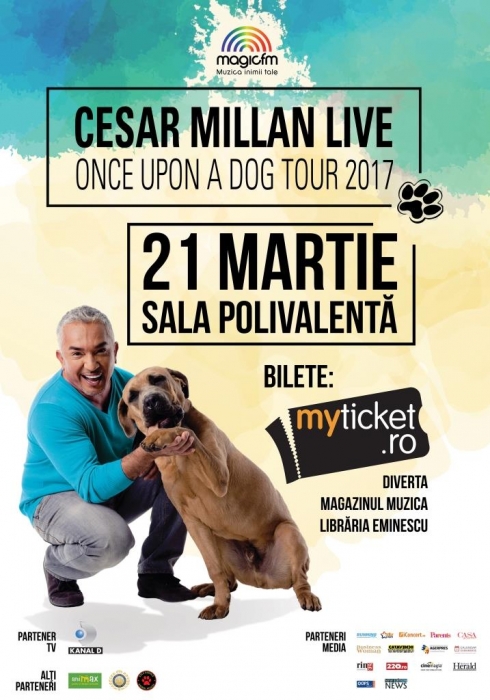 Biletele VIP Meet & Greet și VIP, la spectacolul faimosului antrenor canin CESAR MILLAN, s-au epuizat