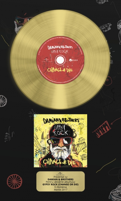 Universal Music Romania acorda Discul de Aur lui Damian & Brothers