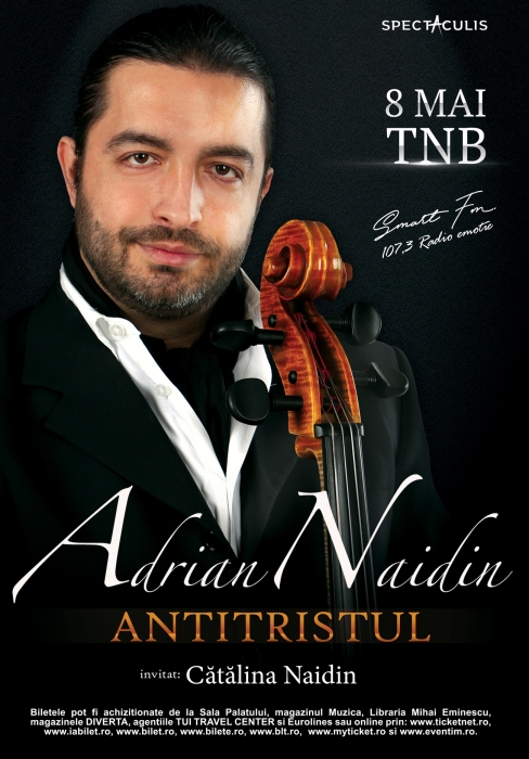 Adrian Naidin revine cu concertul ”ANTITRISTUL” la Sala Mare a Teatrului National Bucuresti