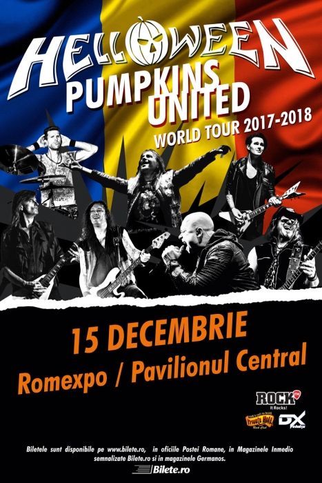 Pumpkins United, turneul de reuniune al trupei Helloween, ajunge în Bucureşti în decembrie