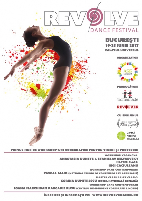 REVOLVE DANCE FESTIVAL, primul festival pentru perfectionarea viitorilor profesionisti si profesorilor din lumea baletului si dansului contemporan