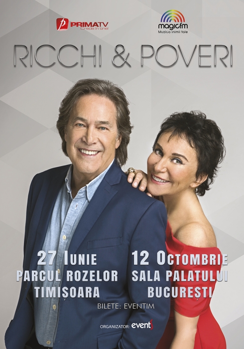 Concert Ricchi e Poveri la București și Timișoara
