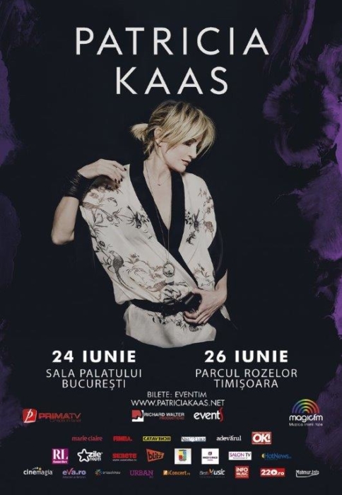 Patricia Kaas concertează sâmbătă la București si luni la Timișoara