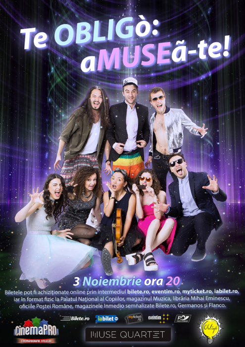 “TE OBLIGó: AMUSEa-te!” – muzica live si improvizatie în premiera pe 3 noiembrie la Cinema Pro