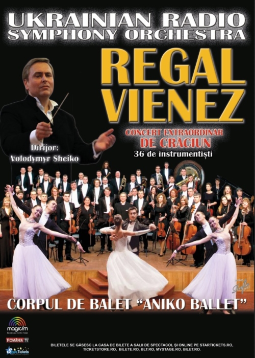 “Regal vienez” cu Orchestra Simfonica Radio din Ucraina pe 11 decembrie la Teatrul National din Bucuresti