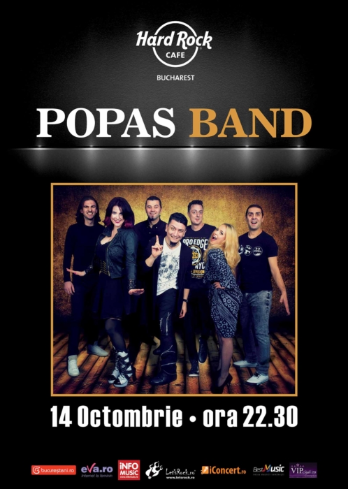 Popas Band concerteaza la Hard Rock Cafe pe 14 octombrie