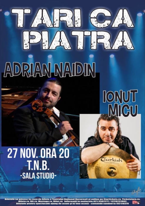 Violoncelistul Adrian Naidin revine în forță la Teatrul Național din București