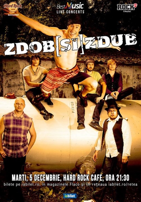 Concert Zdob si Zdub pe 5 decembrie la Hard Rock Cafe