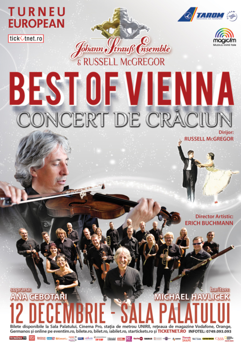 Concertele orchestrei JOHANN STRAUSS ENSEMBLE din cadrul turneului național ”BEST OF VIENNA” sunt sold-out