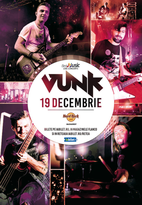Concert Vunk la Hard Rock Cafe pe 19 decembrie
