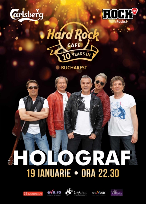 Hard Rock Cafe sarbatoreste 10 ani de la deschidere alaturi de Holograf