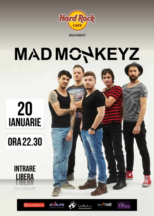 Trupa Mad Monkeyz concerteaza la Hard Rock Cafe