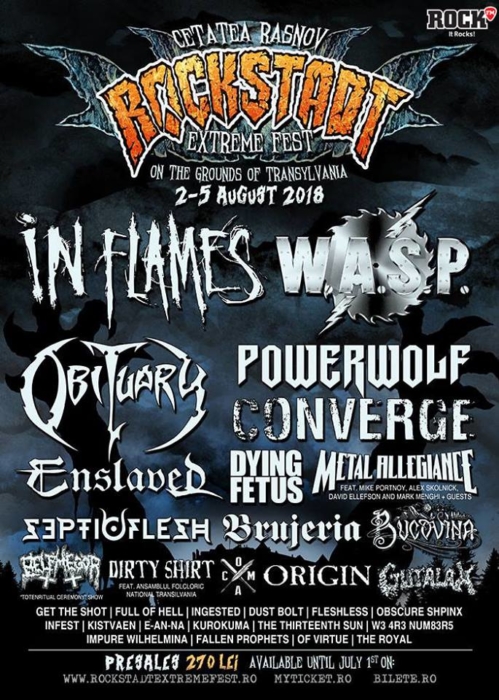 W.A.S.P. confirmati la Rockstadt Extreme Fest 2018