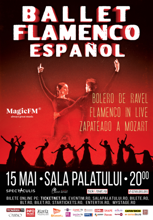 Grupul Ballet Flamenco Español ajunge pentru prima dată la Sala Palatului