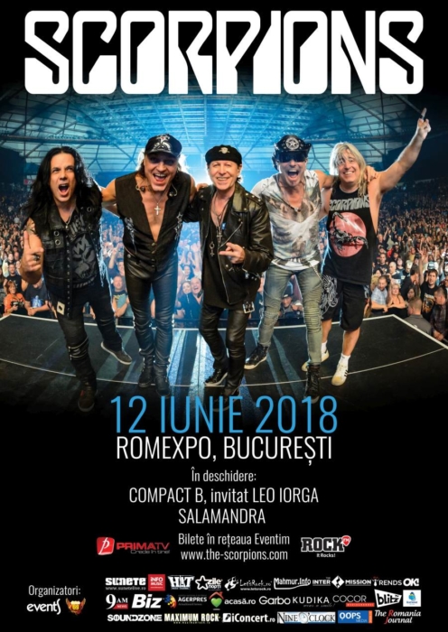 Două categorii de bilete la concertul Scorpions din 12 iunie de la București sunt epuizate