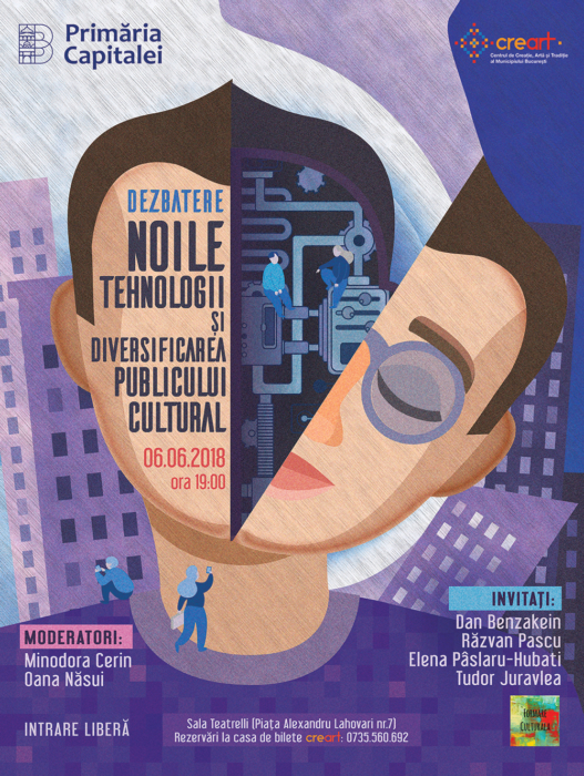 Dezbaterea "Noile tehnologii și diversificarea publicului cultural" la Sala Teatrelli din București și online live