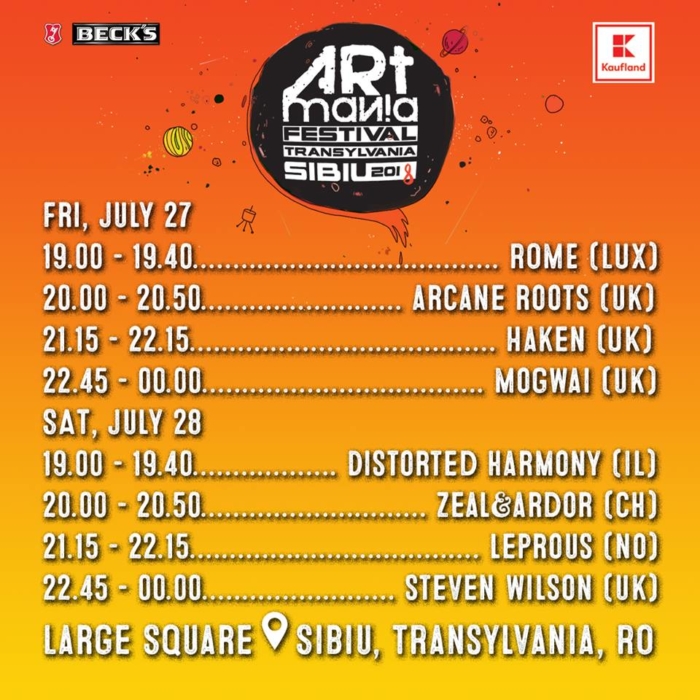ARTmania Festival 2018 - programul pe zile
