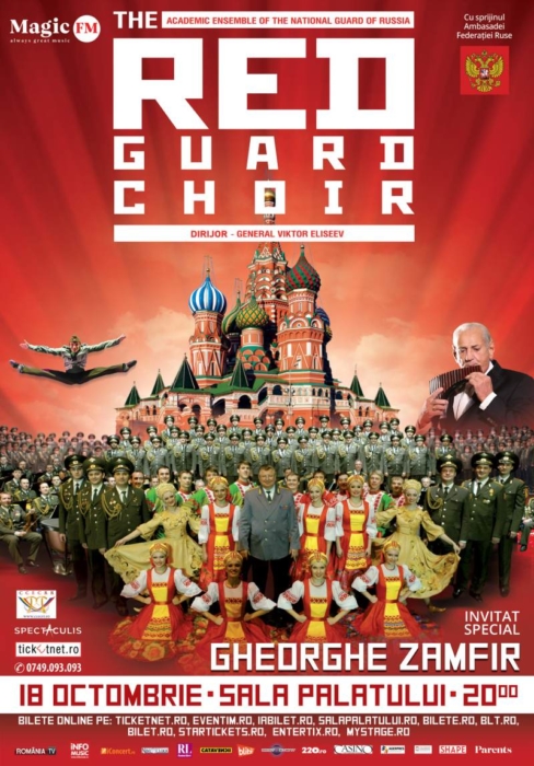Soldații ruși THE RED GUARD CHOIR surprind publicul din România cu o colaborare notabilă