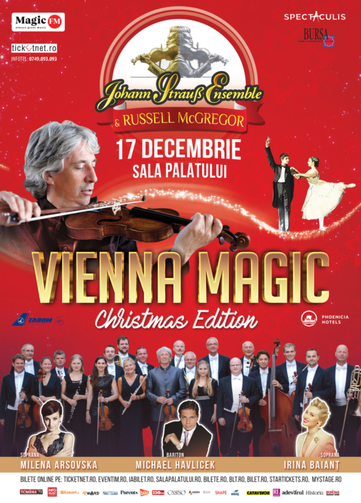 Vienna Magic Christmas Edition cu Johann Strauss Ensemble la Sala Palatului