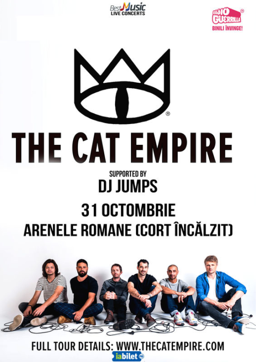 Concert The Cat Empire la Arenele Romane din Bucuresti