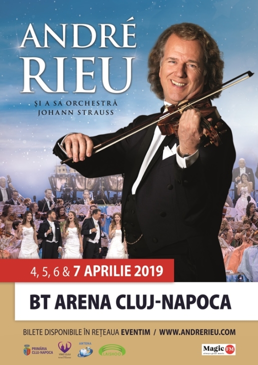 Încă un concert André Rieu la Cluj-Napoca, pe 7 aprilie 2019