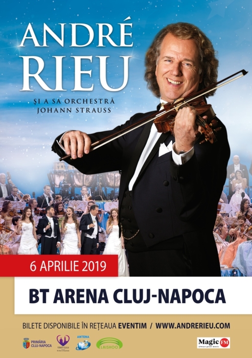Cu 15.000 de bilete vândute într-un timp record, ANDRÉ RIEU anunță al treilea concert la Cluj-Napoca